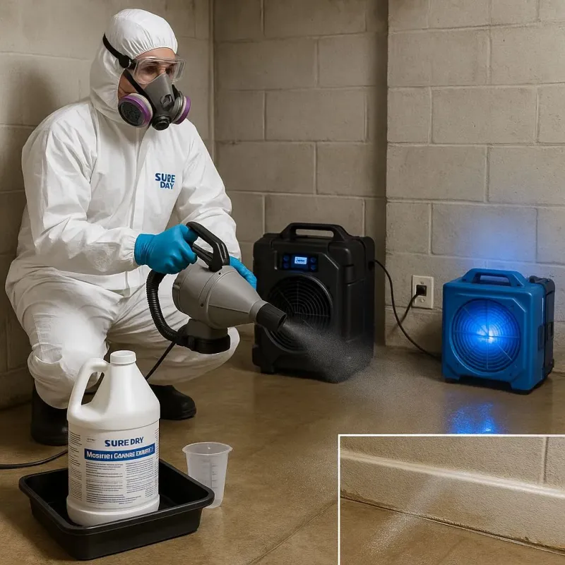 Sanitization and Odor Removal process in Key Vista, FL