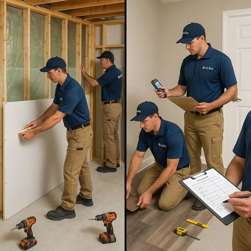 Repairs and Reconstruction process in Key Vista, FL